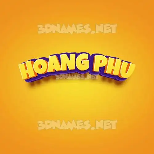 hoang phu in Orange Toon style - 3D name wallpaper hoang phu in Orange Toon style - 3D name wallpaper