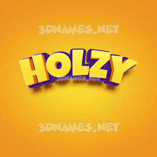 holzy in Orange Toon style - 3D name wallpaper holzy in Orange Toon style - 3D name wallpaper