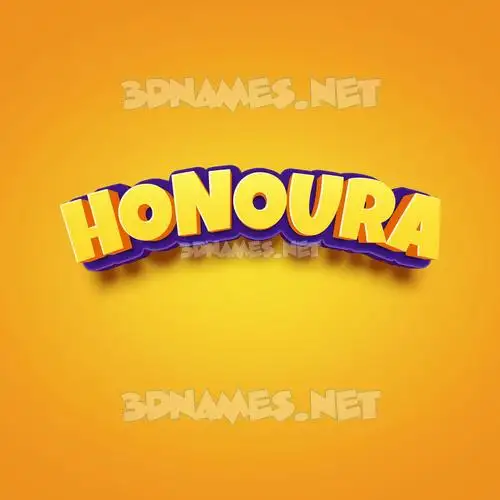 honoura in Orange Toon style - 3D name wallpaper honoura in Orange Toon style - 3D name wallpaper