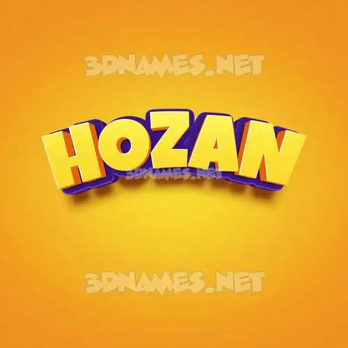hozan in Orange Toon style - 3D name wallpaper hozan in Orange Toon style - 3D name wallpaper