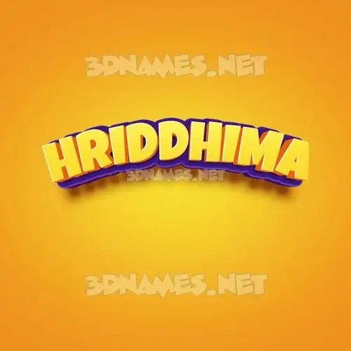 hriddhima in Orange Toon style - 3D name wallpaper hriddhima in Orange Toon style - 3D name wallpaper