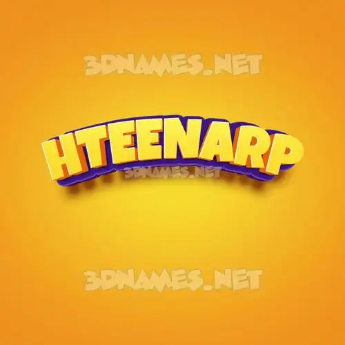 hteenarp in Orange Toon style - 3D name wallpaper hteenarp in Orange Toon style - 3D name wallpaper
