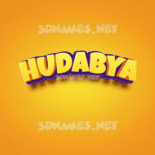 hudabya in Orange Toon style - 3D name wallpaper hudabya in Orange Toon style - 3D name wallpaper