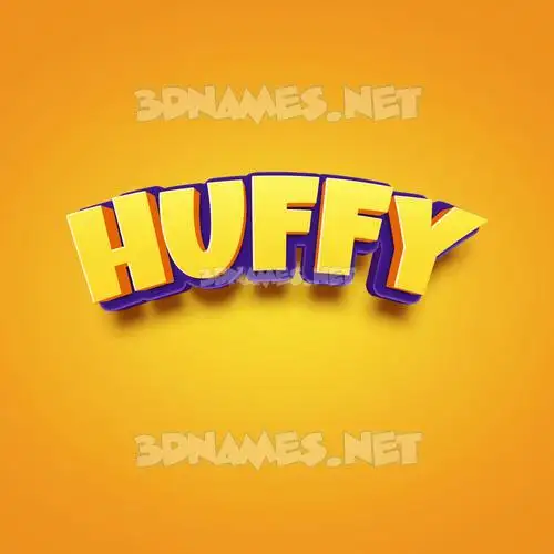 huffy in Orange Toon style - 3D name wallpaper huffy in Orange Toon style - 3D name wallpaper