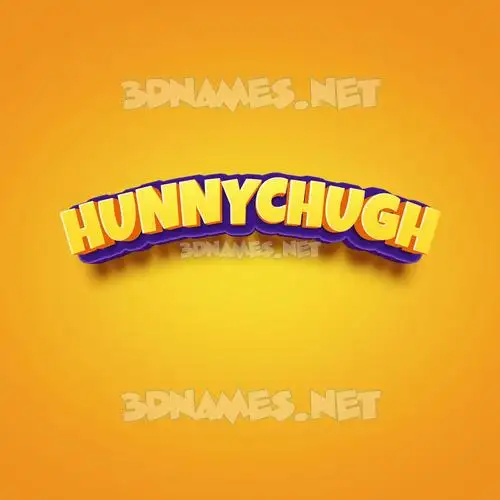hunnychugh in Orange Toon style - 3D name wallpaper hunnychugh in Orange Toon style - 3D name wallpaper