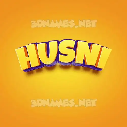 husni in Orange Toon style - 3D name wallpaper husni in Orange Toon style - 3D name wallpaper
