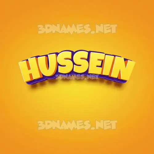 hussein in Orange Toon style - 3D name wallpaper hussein in Orange Toon style - 3D name wallpaper