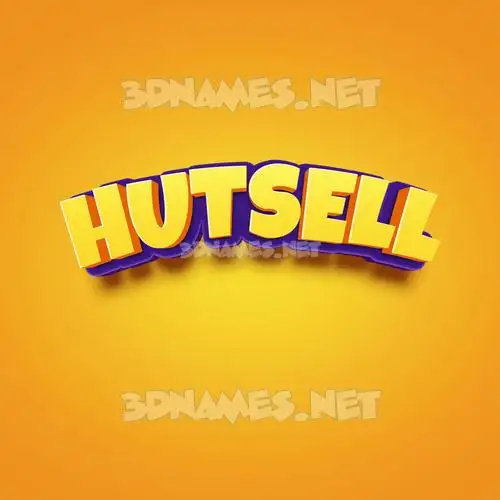 hutsell in Orange Toon style - 3D name wallpaper hutsell in Orange Toon style - 3D name wallpaper