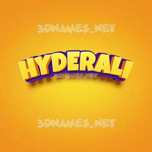 hyderali in Orange Toon style - 3D name wallpaper hyderali in Orange Toon style - 3D name wallpaper