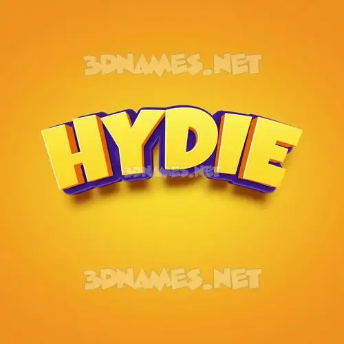 hydie in Orange Toon style - 3D name wallpaper hydie in Orange Toon style - 3D name wallpaper