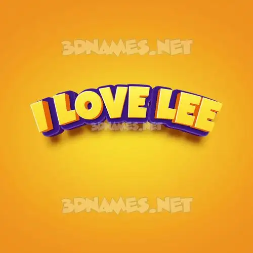 i love lee in Orange Toon style - 3D name wallpaper i love lee in Orange Toon style - 3D name wallpaper