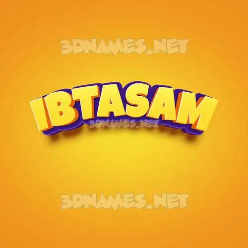 ibtasam in Orange Toon style - 3D name wallpaper ibtasam in Orange Toon style - 3D name wallpaper