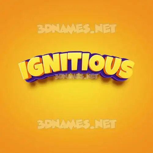 ignitious in Orange Toon style - 3D name wallpaper ignitious in Orange Toon style - 3D name wallpaper
