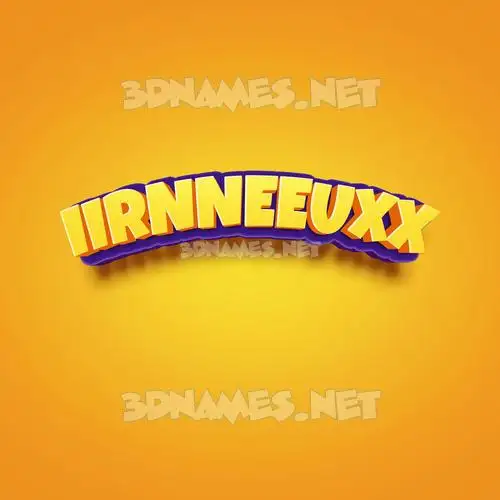 iirnneeuxx in Orange Toon style - 3D name wallpaper iirnneeuxx in Orange Toon style - 3D name wallpaper