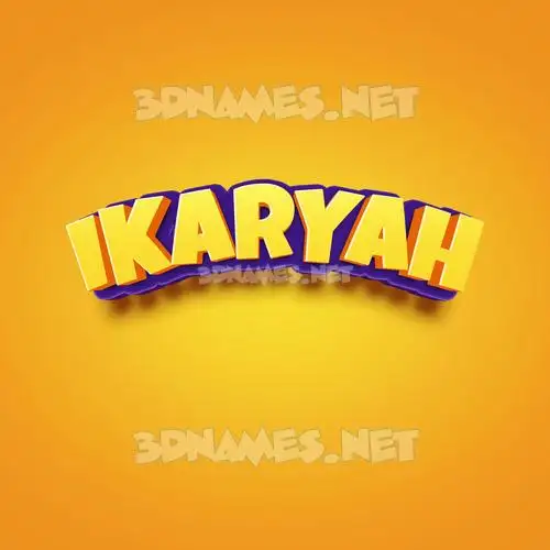 ikaryah in Orange Toon style - 3D name wallpaper ikaryah in Orange Toon style - 3D name wallpaper