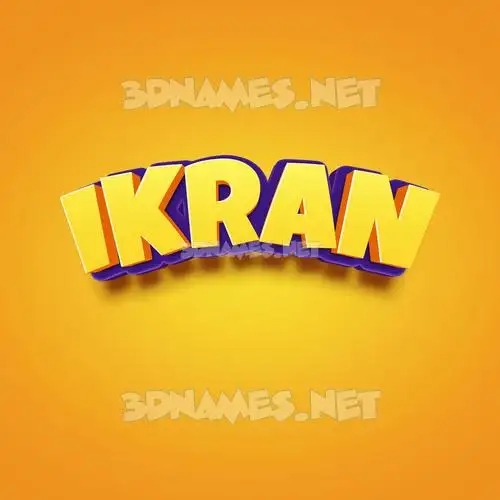 ikran in Orange Toon style - 3D name wallpaper ikran in Orange Toon style - 3D name wallpaper