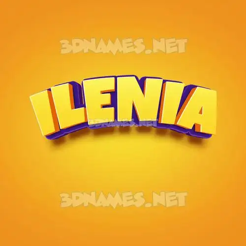 ilenia in Orange Toon style - 3D name wallpaper ilenia in Orange Toon style - 3D name wallpaper