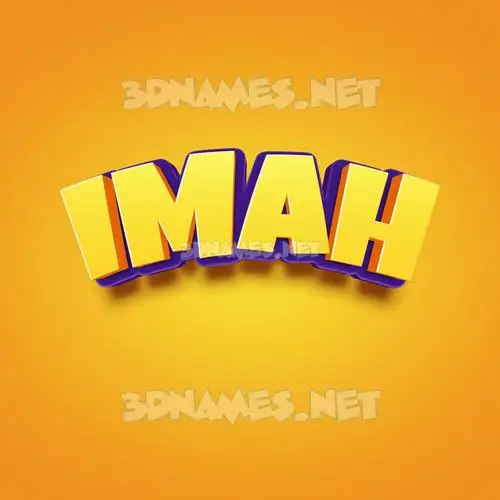 imah in Orange Toon style - 3D name wallpaper imah in Orange Toon style - 3D name wallpaper