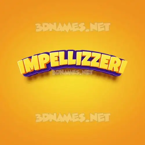 impellizzeri in Orange Toon style - 3D name wallpaper impellizzeri in Orange Toon style - 3D name wallpaper