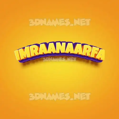 imraanaarfa in Orange Toon style - 3D name wallpaper imraanaarfa in Orange Toon style - 3D name wallpaper