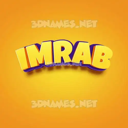 imrab in Orange Toon style - 3D name wallpaper imrab in Orange Toon style - 3D name wallpaper