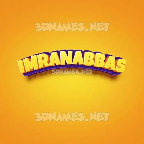imranabbas in Orange Toon style - 3D name wallpaper imranabbas in Orange Toon style - 3D name wallpaper
