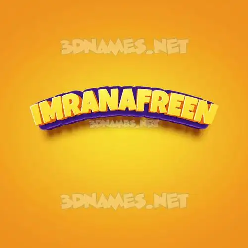 imranafreen in Orange Toon style - 3D name wallpaper imranafreen in Orange Toon style - 3D name wallpaper