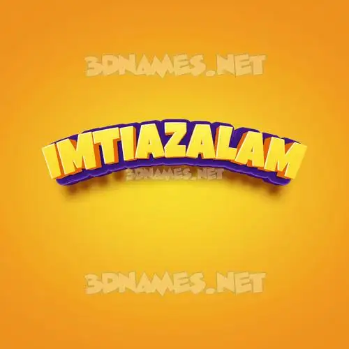 imtiazalam in Orange Toon style - 3D name wallpaper imtiazalam in Orange Toon style - 3D name wallpaper