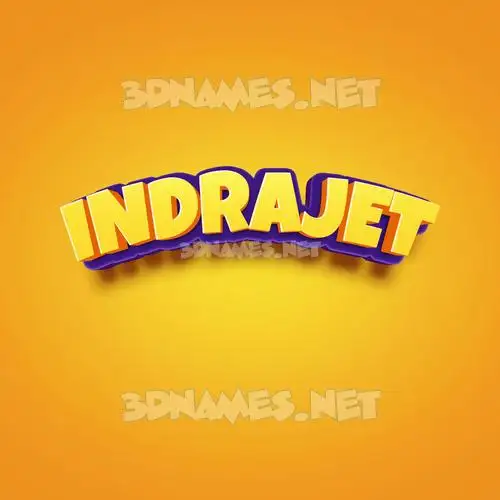 indrajet in Orange Toon style - 3D name wallpaper indrajet in Orange Toon style - 3D name wallpaper