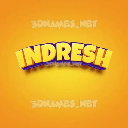 indresh in Orange Toon style - 3D name wallpaper indresh in Orange Toon style - 3D name wallpaper