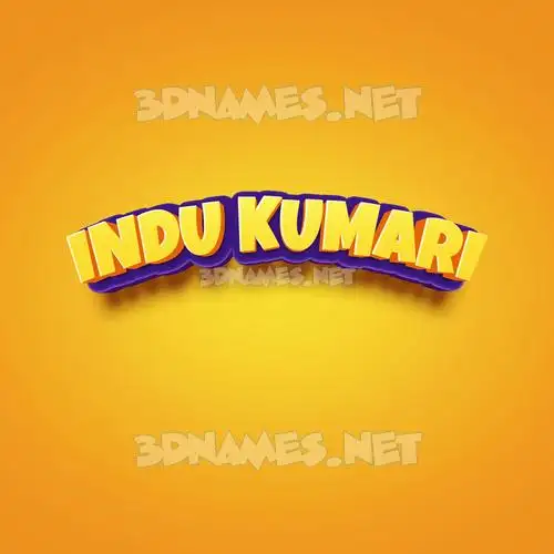 indu kumari in Orange Toon style - 3D name wallpaper indu kumari in Orange Toon style - 3D name wallpaper