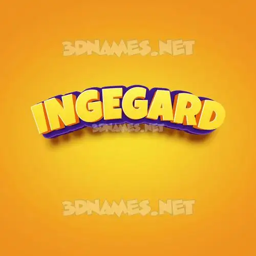 ingegard in Orange Toon style - 3D name wallpaper ingegard in Orange Toon style - 3D name wallpaper