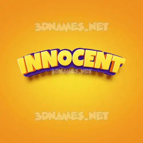 innocent in Orange Toon style - 3D name wallpaper innocent in Orange Toon style - 3D name wallpaper