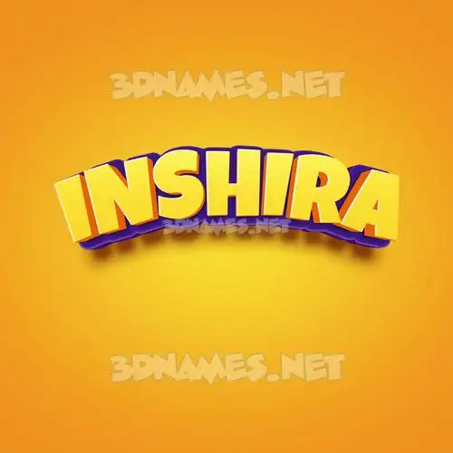 inshira in Orange Toon style - 3D name wallpaper inshira in Orange Toon style - 3D name wallpaper