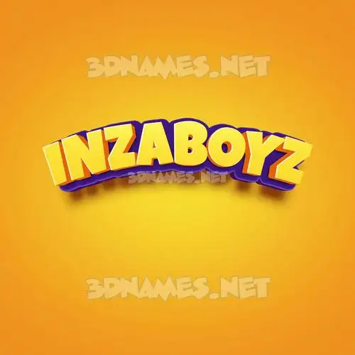 inzaboyz in Orange Toon style - 3D name wallpaper inzaboyz in Orange Toon style - 3D name wallpaper