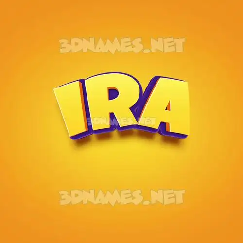 ira in Orange Toon style - 3D name wallpaper ira in Orange Toon style - 3D name wallpaper