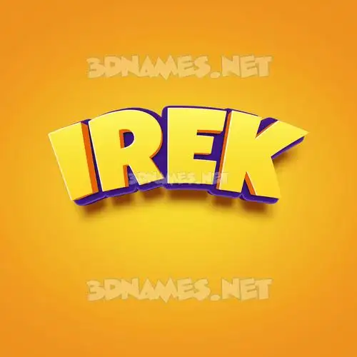 irek in Orange Toon style - 3D name wallpaper irek in Orange Toon style - 3D name wallpaper