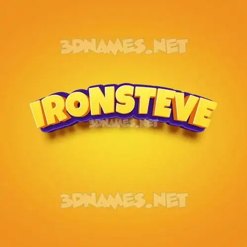 ironsteve in Orange Toon style - 3D name wallpaper ironsteve in Orange Toon style - 3D name wallpaper