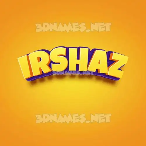irshaz in Orange Toon style - 3D name wallpaper irshaz in Orange Toon style - 3D name wallpaper