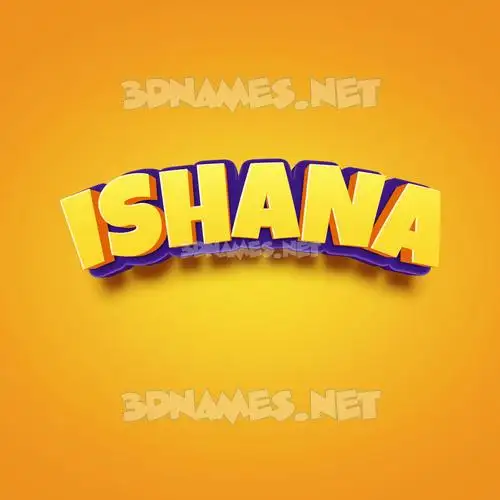 ishana in Orange Toon style - 3D name wallpaper ishana in Orange Toon style - 3D name wallpaper