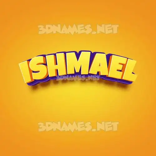 ishmael in Orange Toon style - 3D name wallpaper ishmael in Orange Toon style - 3D name wallpaper