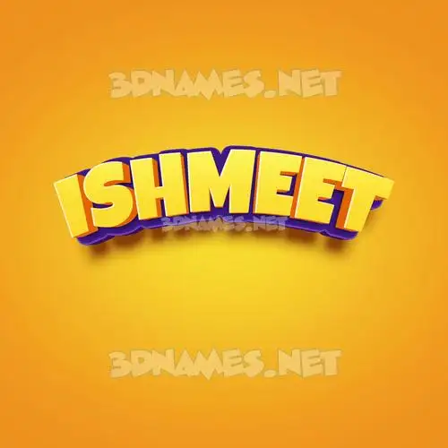 ishmeet in Orange Toon style - 3D name wallpaper ishmeet in Orange Toon style - 3D name wallpaper