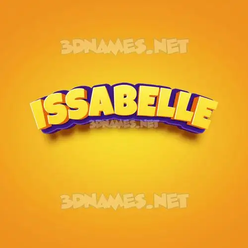 issabelle in Orange Toon style - 3D name wallpaper issabelle in Orange Toon style - 3D name wallpaper