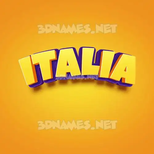 italia in Orange Toon style - 3D name wallpaper italia in Orange Toon style - 3D name wallpaper