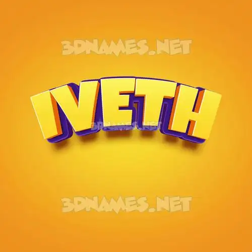 iveth in Orange Toon style - 3D name wallpaper iveth in Orange Toon style - 3D name wallpaper