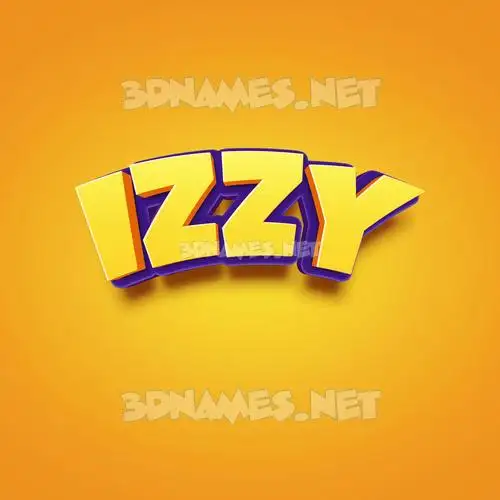 izzy in Orange Toon style - 3D name wallpaper izzy in Orange Toon style - 3D name wallpaper