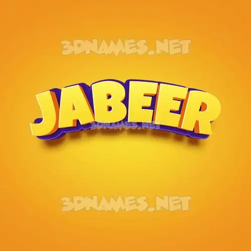 jabeer in Orange Toon style - 3D name wallpaper jabeer in Orange Toon style - 3D name wallpaper
