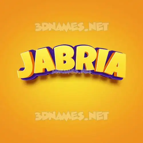 jabria in Orange Toon style - 3D name wallpaper jabria in Orange Toon style - 3D name wallpaper