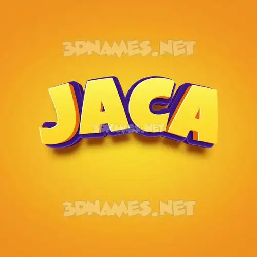 jaca in Orange Toon style - 3D name wallpaper jaca in Orange Toon style - 3D name wallpaper