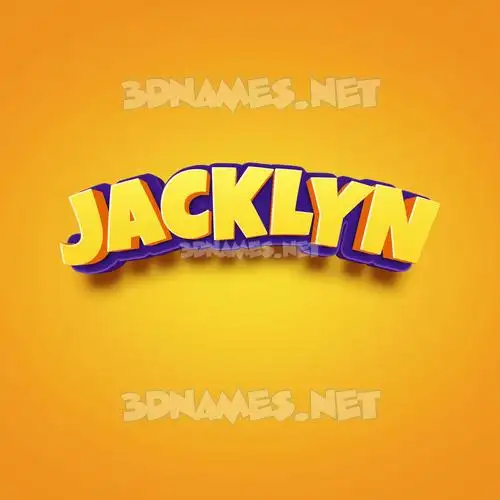jacklyn in Orange Toon style - 3D name wallpaper jacklyn in Orange Toon style - 3D name wallpaper